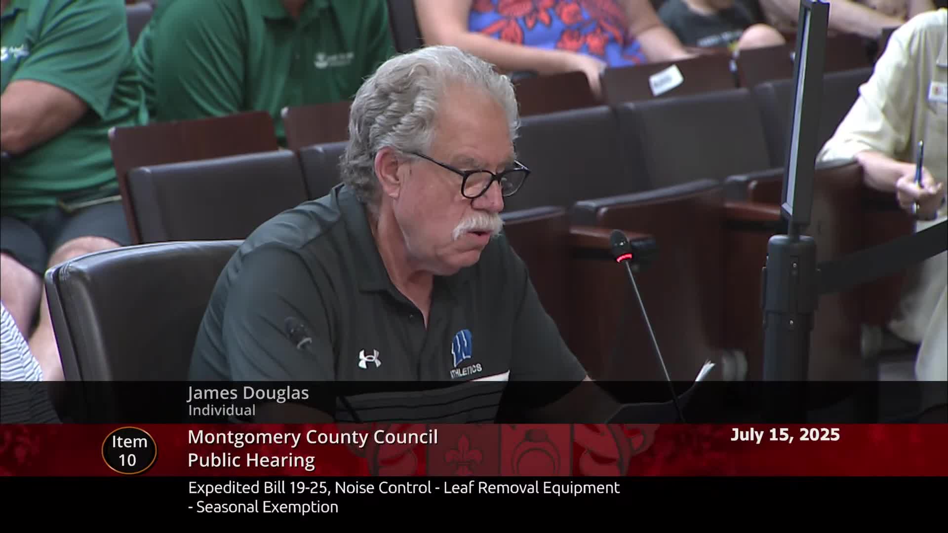 Montgomery County residents debate gas leaf blower ban and landscaping costs