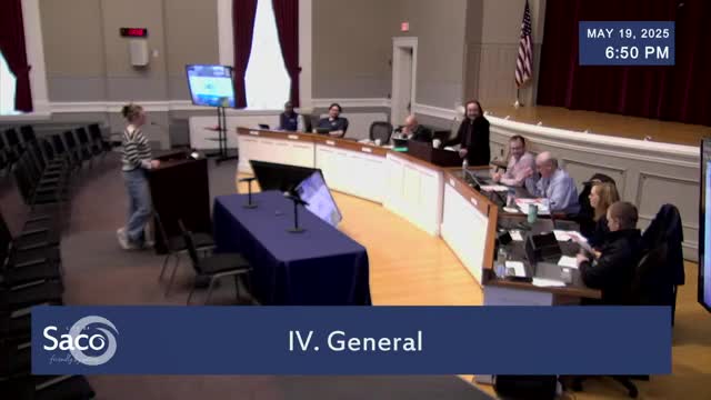 Saco City Council Reviews Traffic Safety Initiatives and Community Events