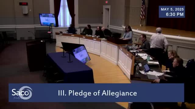 Saco Council Reviews Pepper Park Development and Opens FY26 Budget Hearing