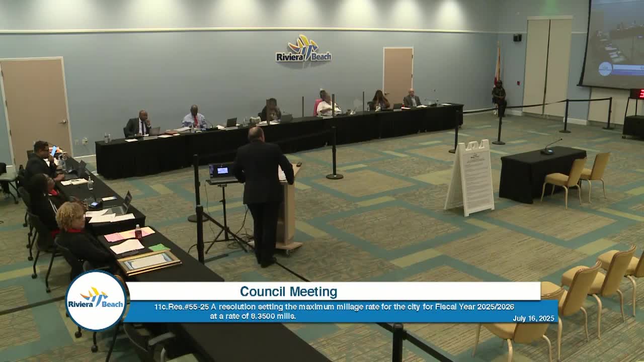 Riviera Beach City Council Adopts Customer Bill of Rights to Enhance Service Standards