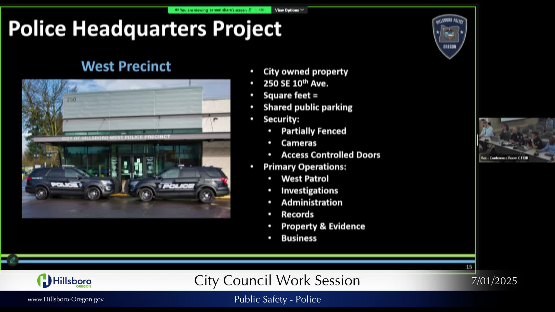 Police Department Plans New East Precinct Building To Address Security Concerns