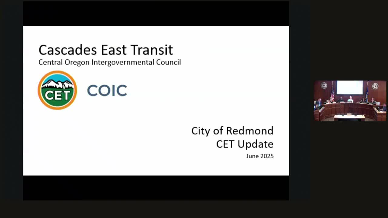 Cascades East Transit proposes fares and app‑based passes; raises questions about Redmond route costs and service model