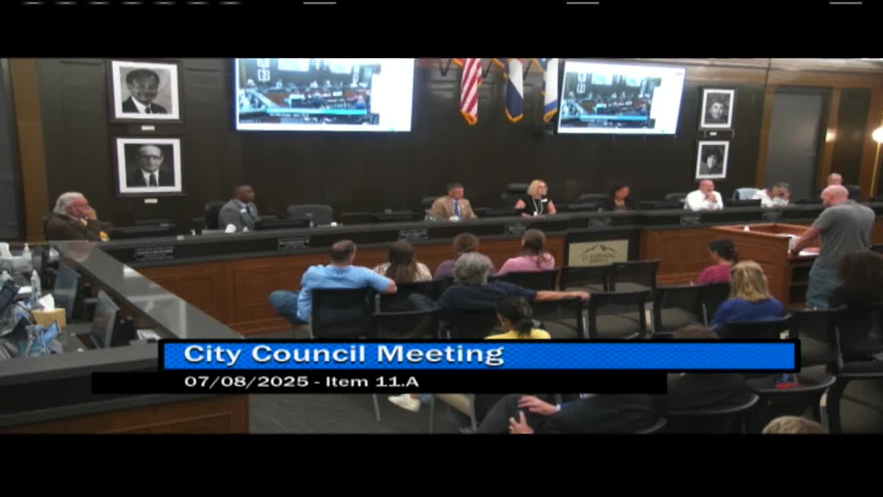Aaron Schick urges Colorado Springs council to address rapid development and safety concerns