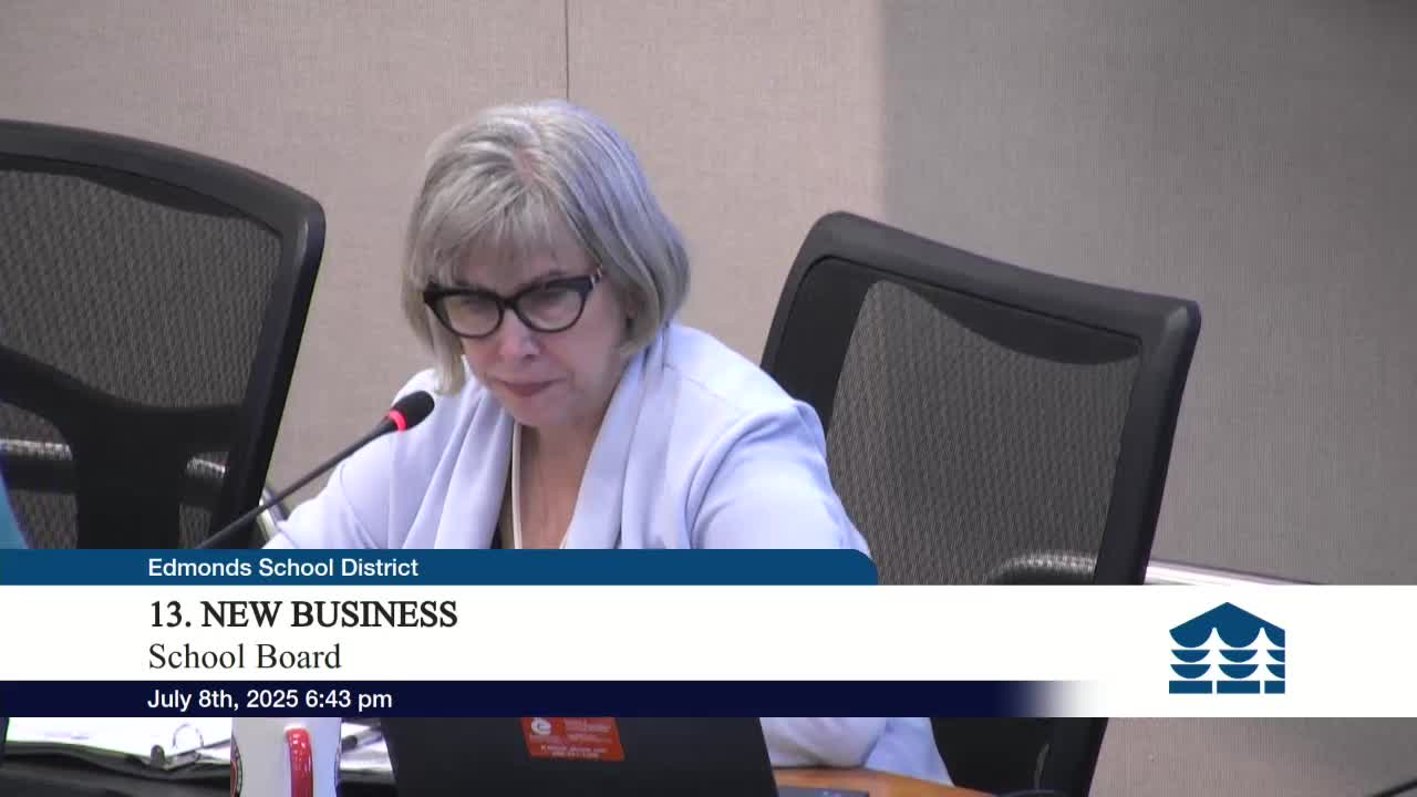 Board approves contract to replace Edmonds Woodway High School fixtures with energy‑efficient LED lighting