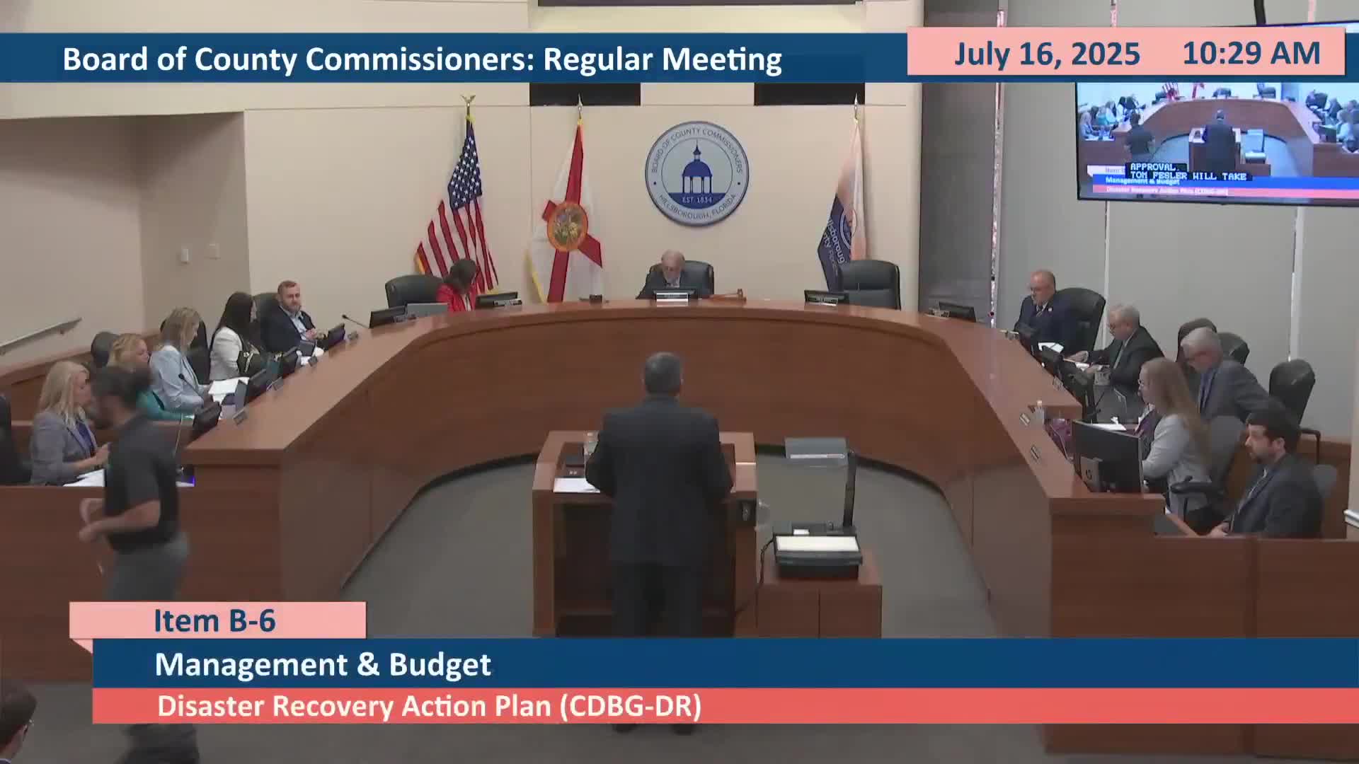 Hillsborough commissioners approve $709 million HUD disaster-recovery action plan amid public calls for clearer storm-resilience projects