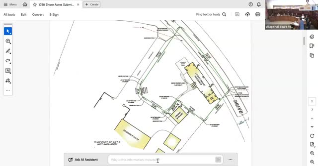 Village Discusses New Home Plans and Green Bay Road Project Open House Details