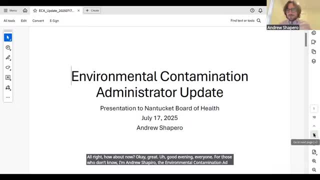 MassDEP Reports New PFAS Hazard Detections Near Nantucket Water Sources