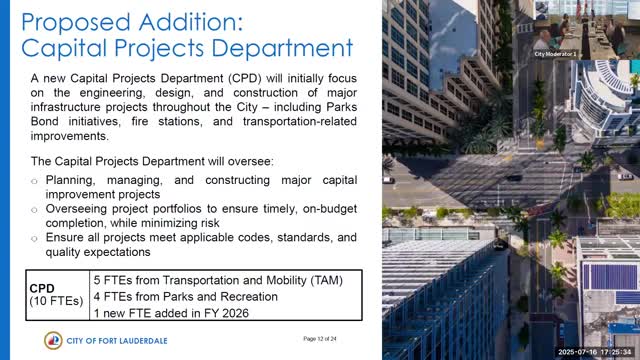 City Manager Discusses $2B Capital Projects and Department Restructuring