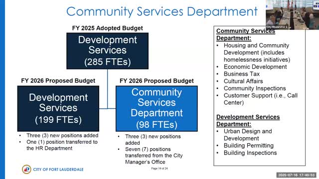 Fort Lauderdale City Manager Implements Organizational Restructuring for Enhanced Accountability