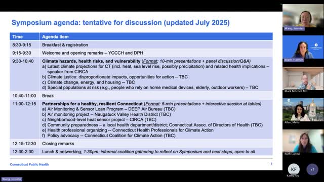 Doctor Mitchell advocates linking air pollution to greenhouse gases at Connecticut symposium