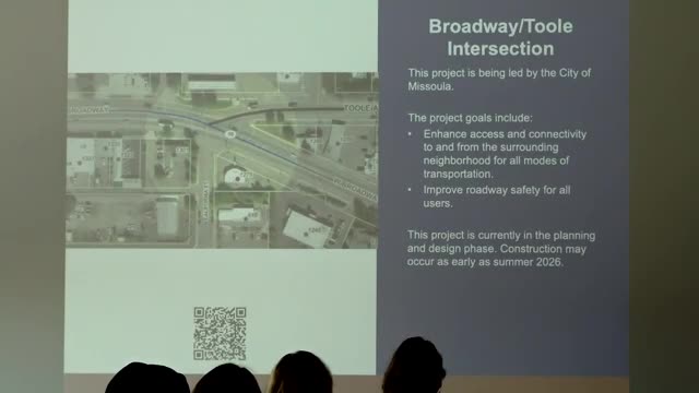 Missoula City Plans Major Transportation Projects Including Broadway Tool Intersection Improvements
