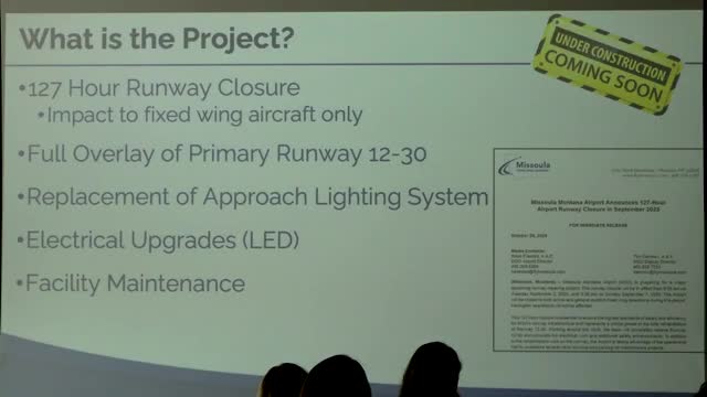 Missoula Airport to Undertake $20M Runway Project with Full Shutdown in 2023
