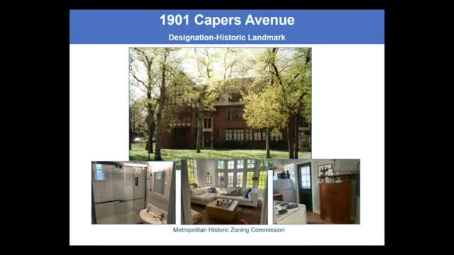 Commissioners Recommend Approval of Peabody Manor Historic Design Guidelines