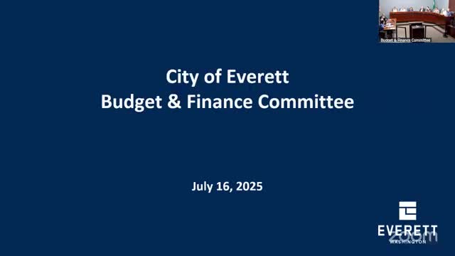 Everett finance staff report small 2024 revenue shortfall; reserves remain above 20% policy