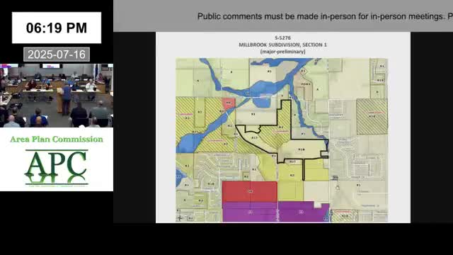 Commission conditionally approves Millbrook subdivision preliminary plat; 238 single-family lots and 48 townhomes proposed