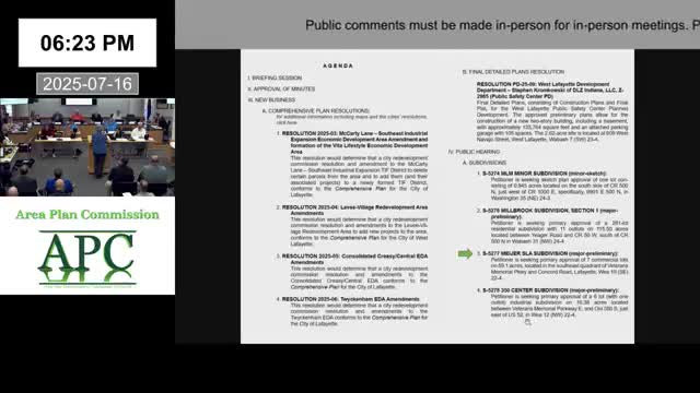 Commission recommends conditional approval for Meijer site and gas station; petitioner requests bonding