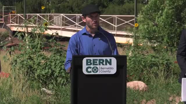 Bernalillo County showcases progress on Tejares Creek Watershed Restoration amid unprecedented storm event