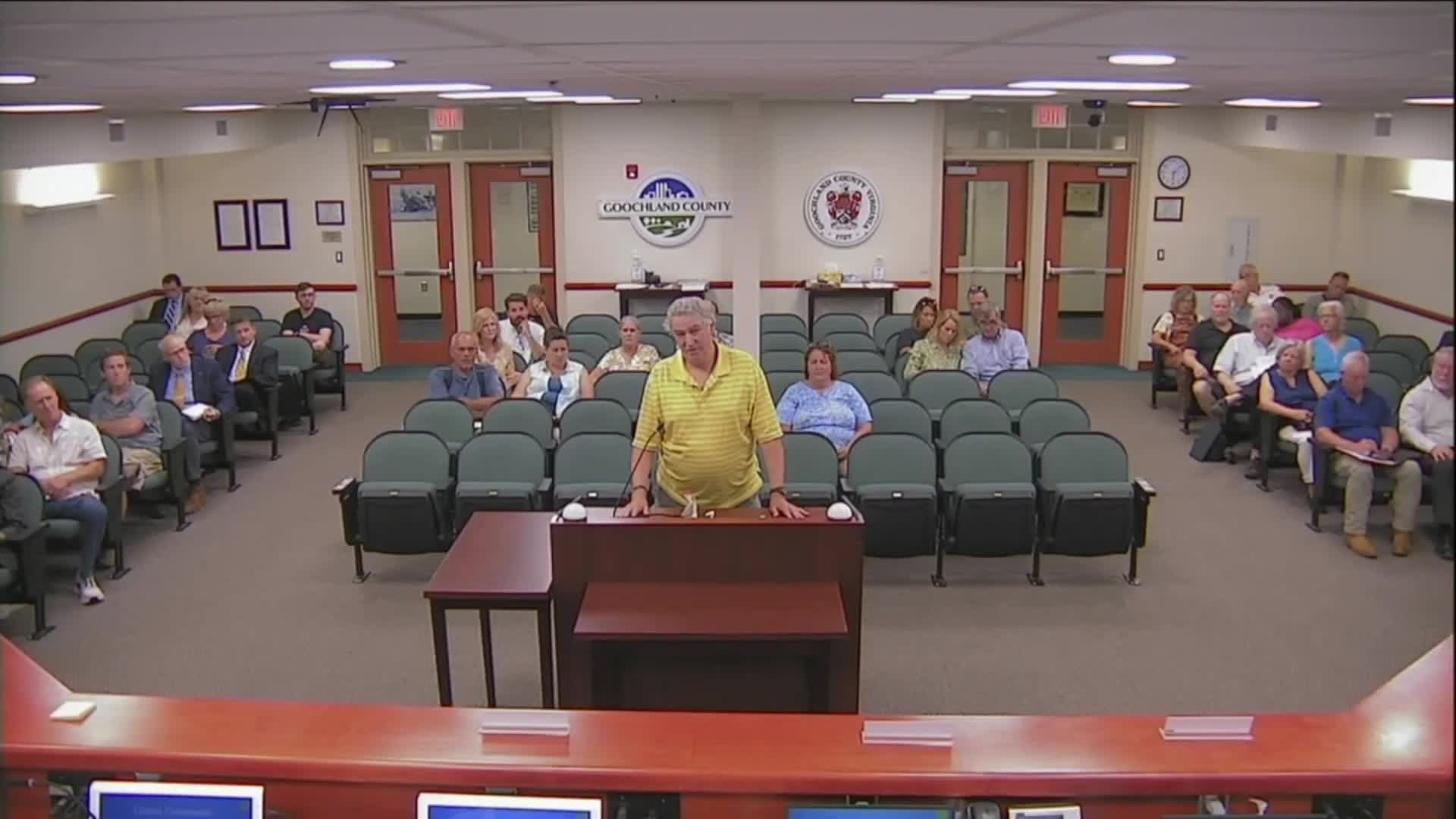 Carolyn Elliott addresses commission about Serenity Trail subdivision concerns