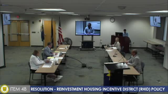 Committee approves RHID policy tweak to allow higher cap rates for targeted projects