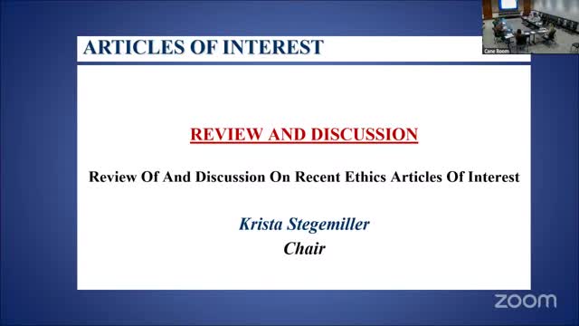 Committee Examines Conflict of Interest Regulations for City Vendor Contracts