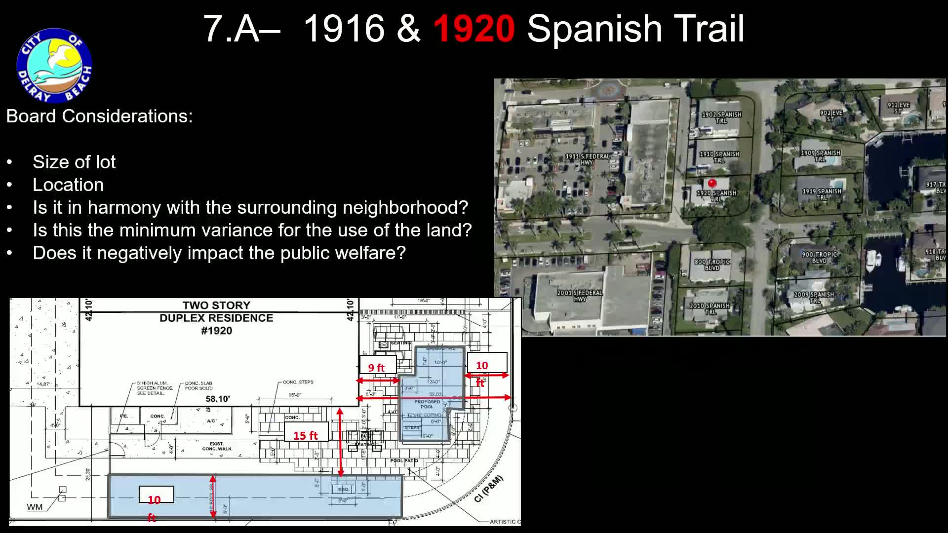 Delray Beach Resident Raises Safety Concerns Over Proposed Pool Near Spanish Trail