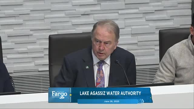 Lake Agassiz board concurs with packet to State Water Commission and discusses Series F interim financing
