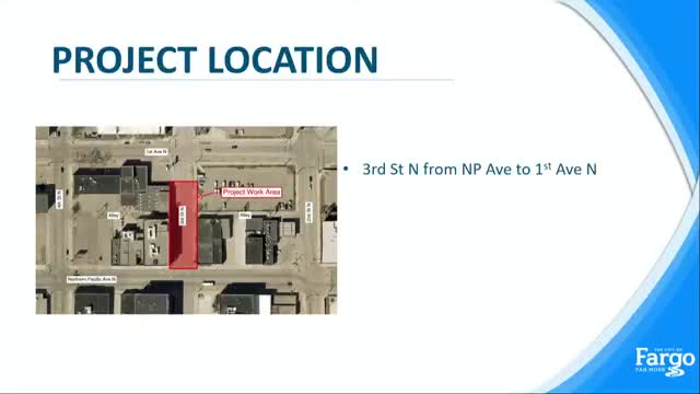 Fargo outlines $1.29 million Third Street North reconstruction; special assessments proposed