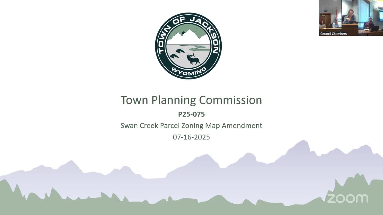 Planning Commission Evaluates Rezoning Request for Swan Creek Parcel in Jackson