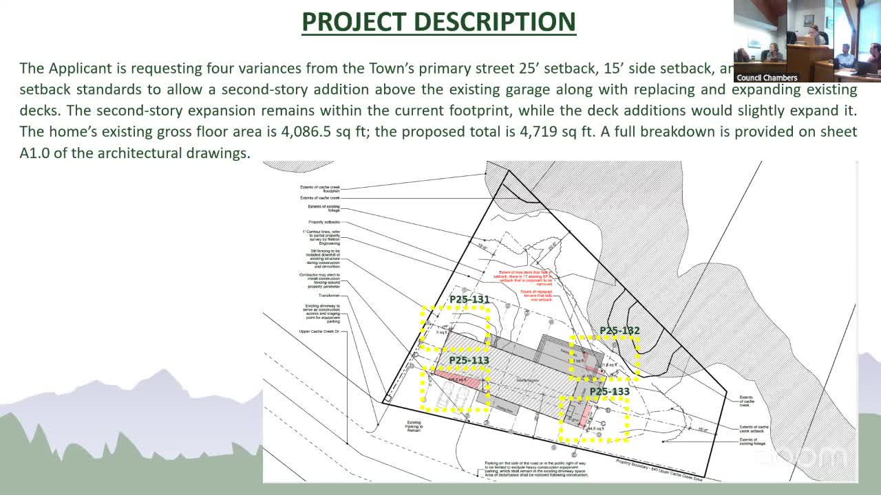Brent Segura presents renovation plans for 50-year-old home to planning committee