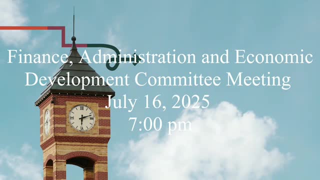 Committee Approves Salary Increases and Cybersecurity Agreement for City Operations