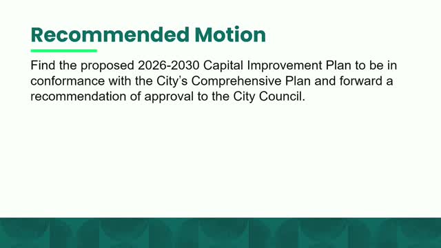 City Council Reviews $150M Capital Improvement Plan Focused on Water Projects