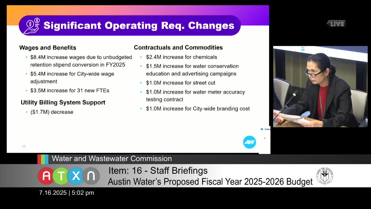 Austin Water proposes $1M for citywide rebranding and $2.74B capital improvement plan