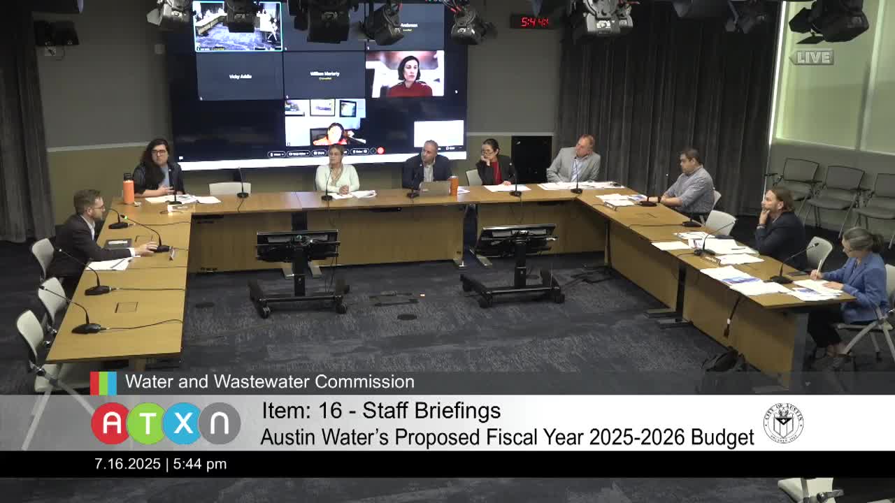 Commission Discusses 2024 Water Rate Changes and Community Impact of Budget Billing