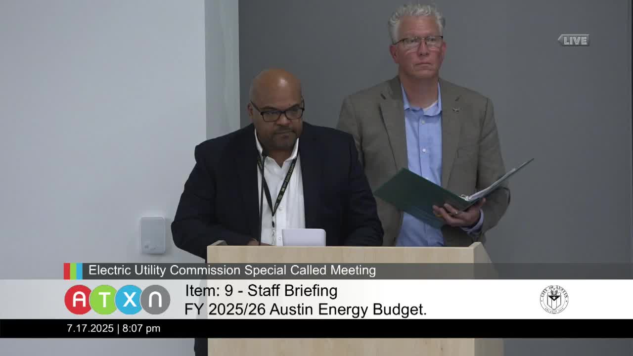 Austin Energy outlines plans for battery programs and 2026 budget discussions