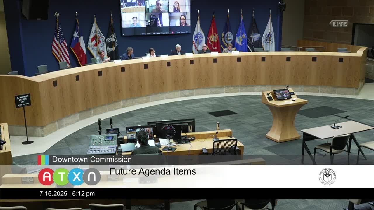 Austin Downtown Commission Discusses Pedestrian Project and Music Community Solutions
