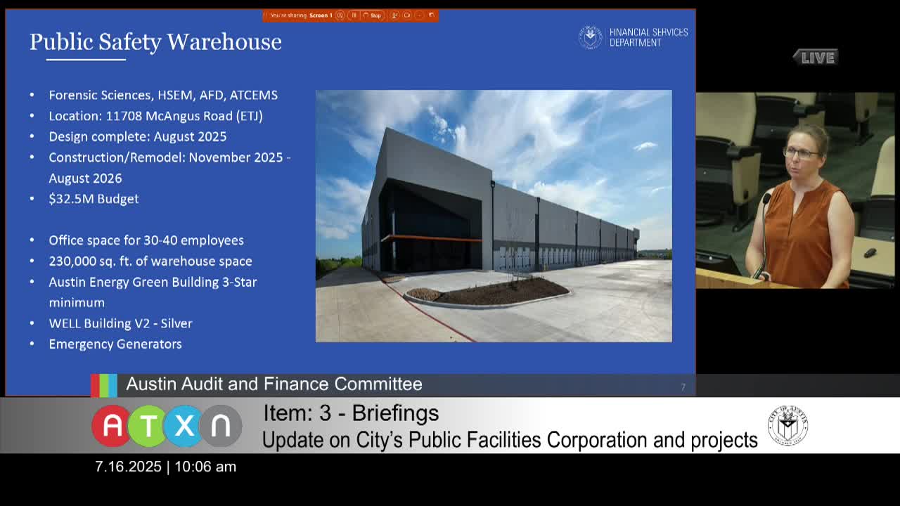 Austin Secures $32M Public Safety Building to Relocate Fire and Police Departments