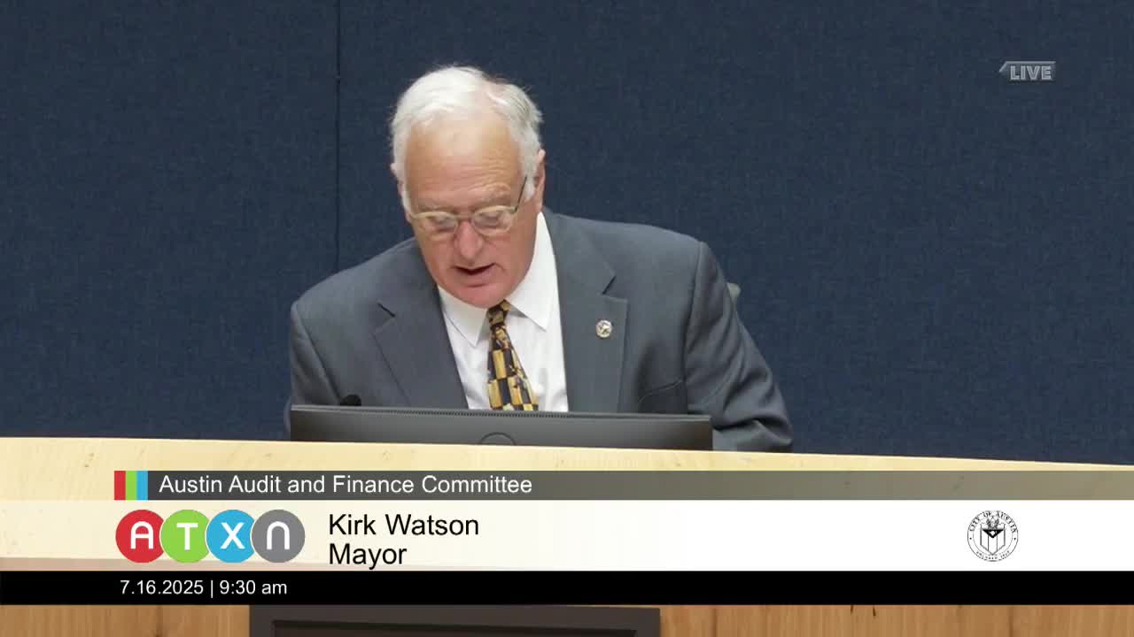 Scott Cobb Critiques Austin's Handling of Discrimination Complaints During Committee Meeting