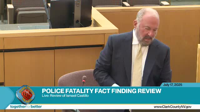 Sergeant Brett Brosnahan involved in shooting of Ishmael Barney Castillo in Las Vegas