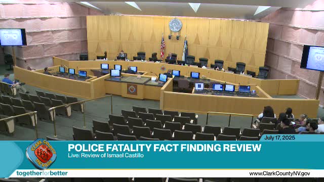 Clark County Holds Review on Ismael Castillo Death After DA Declines Prosecution