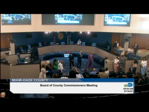 Commissioner Gilbert Presents Key to Miami Dade County to Flo Rida