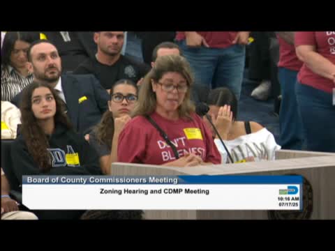 Pablo Reyes Opposes Zoning Change for Blueness Project Impacting His Property