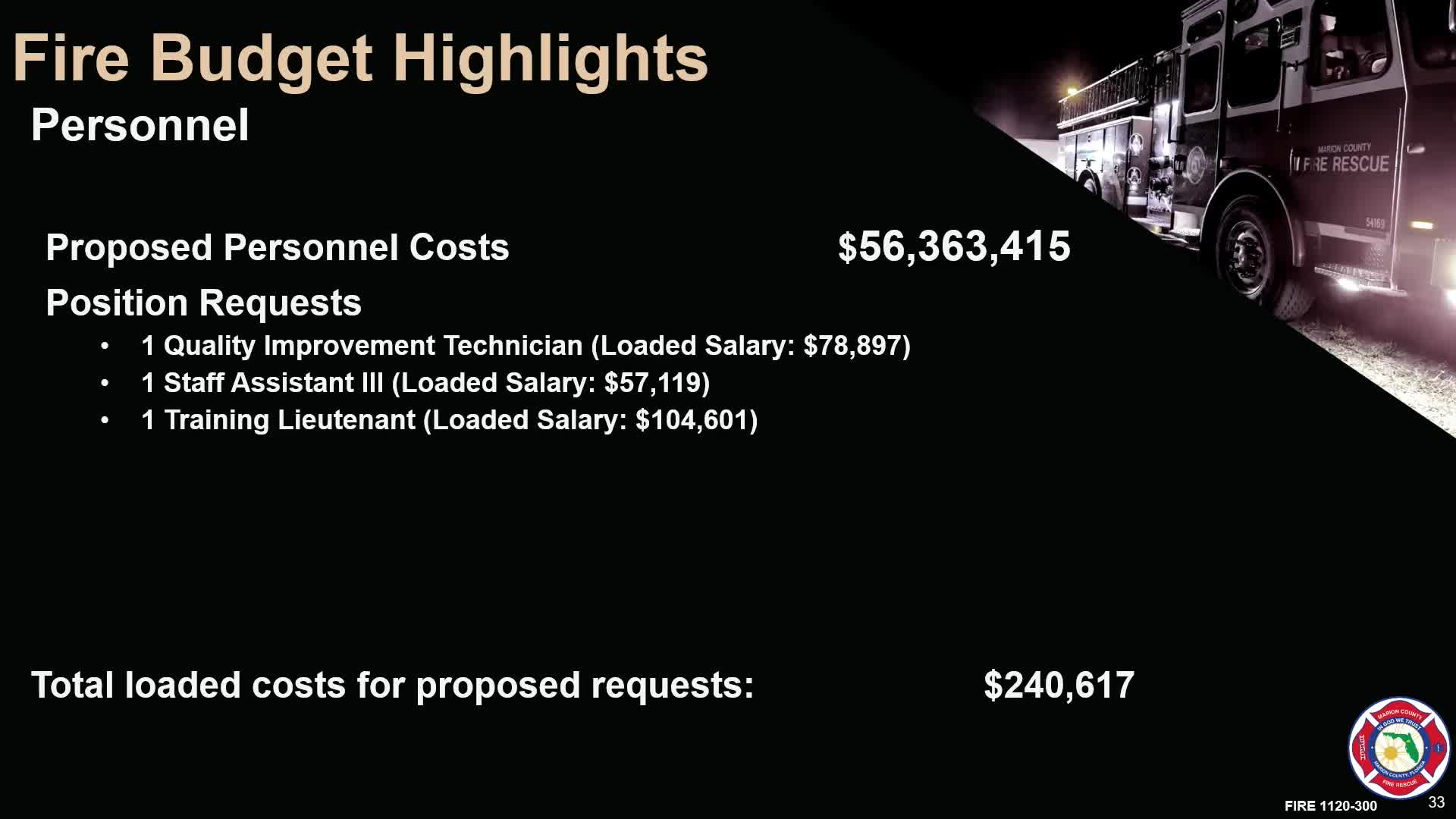 Ocala Fire Department proposes budget increase and new personnel for safety improvements