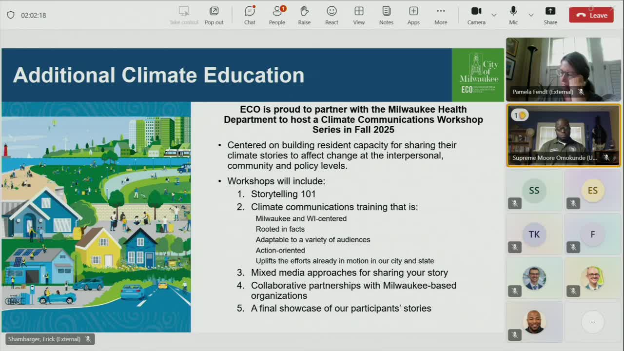 City Officials Discuss Climate Grant Challenges and Equity in Community Plans