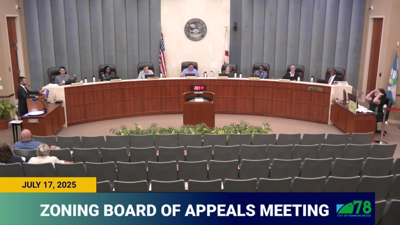 Pompano Beach Board Reviews Variance for New Industrial Development on West Sample Road