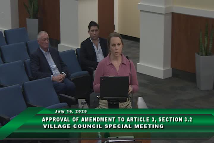 Village Plans for Direct Irrigation Connection to Olympia Park Using Reclaimed Water