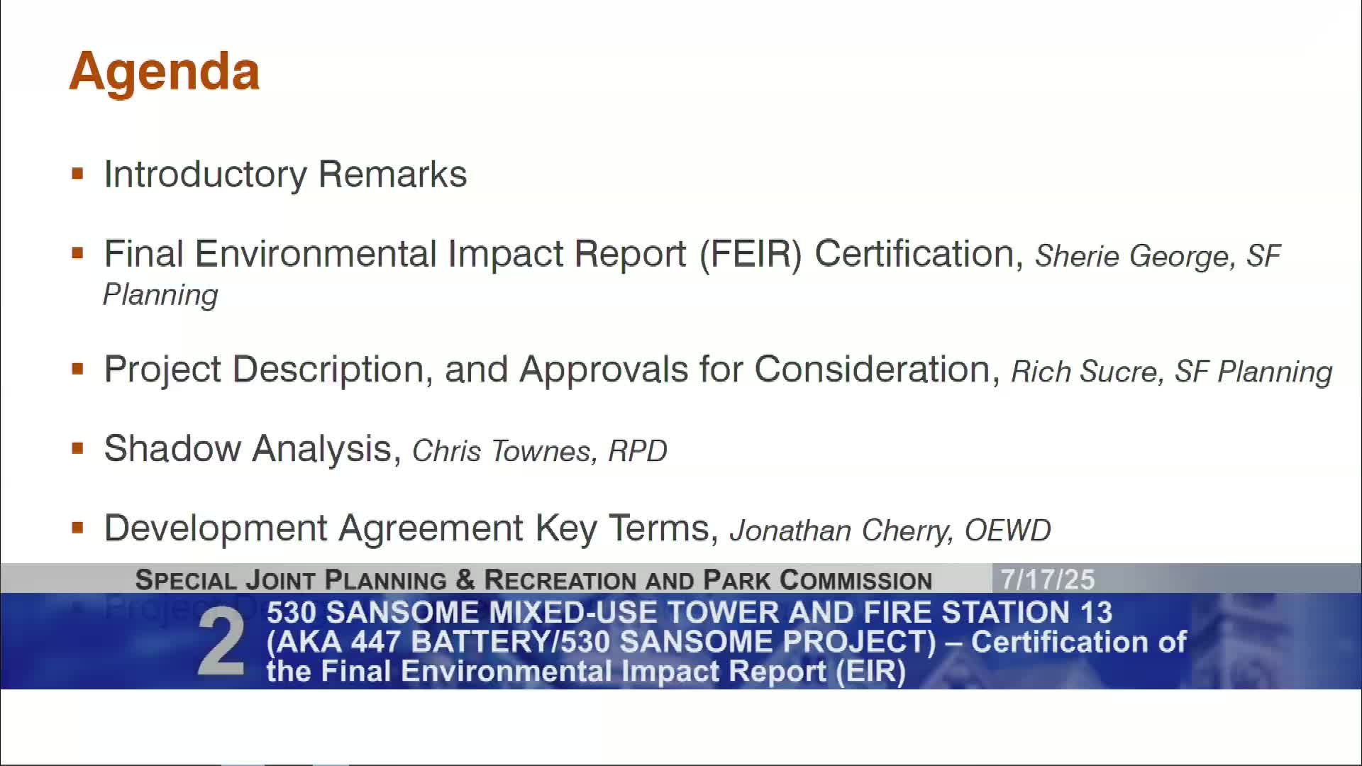 San Francisco Planning Commission Certifies Environmental Impact Report for Mixed-Use Development