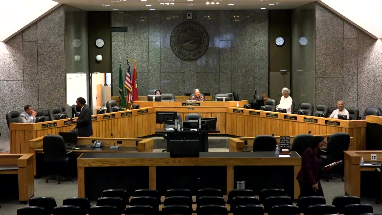 Patrice Thomas updates council on Regional 1 project RFP process