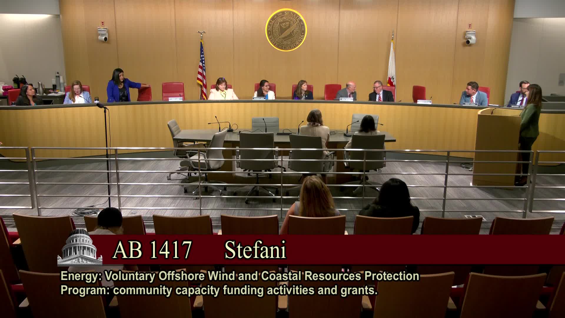 Senator Stern advocates for passage of AB 1417 with no opposition