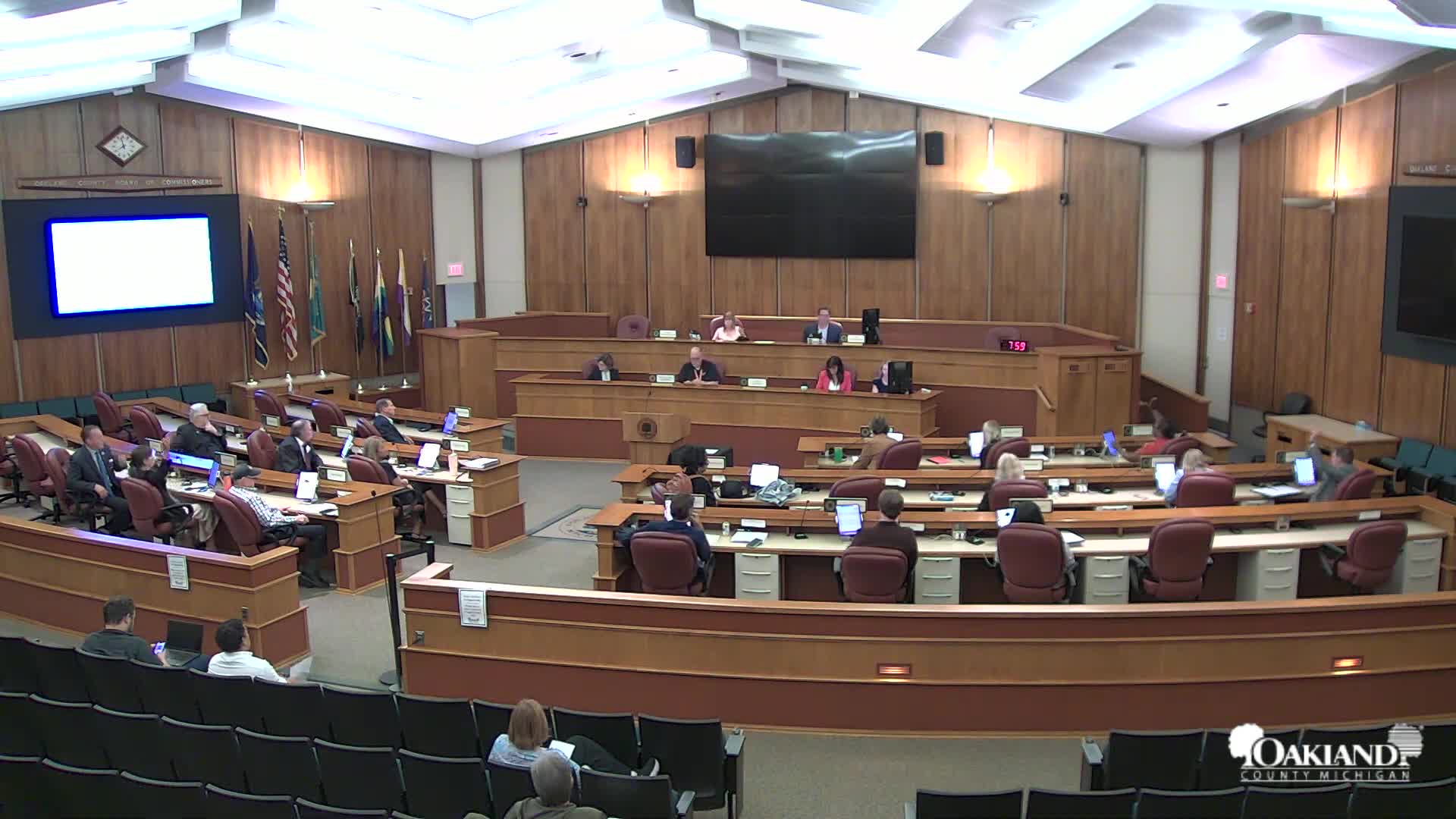 Oakland County Commissioners Discuss Pedestrian Bridge Study and Ethical Accountability Issues
