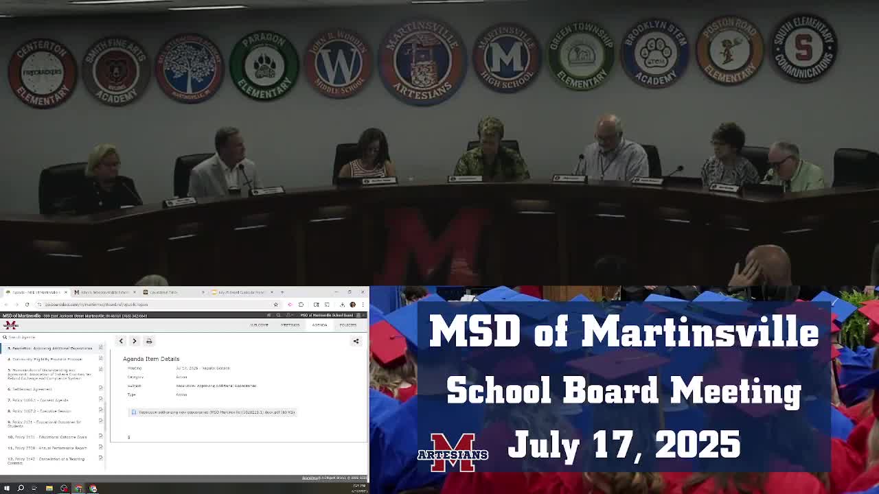 MSD of Martinsville Approves Community Eligibility Provision for Free School Lunches